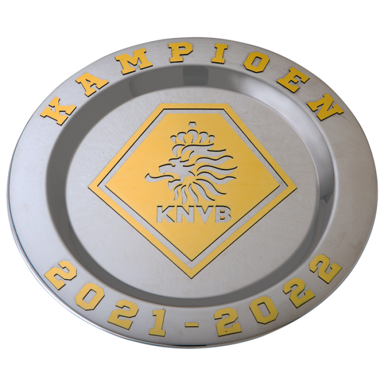 SCHAAL INCL. GELASERD KNVB-LOGO